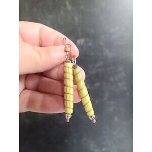 Vintage Multicolored Beaded Dangling Earrings